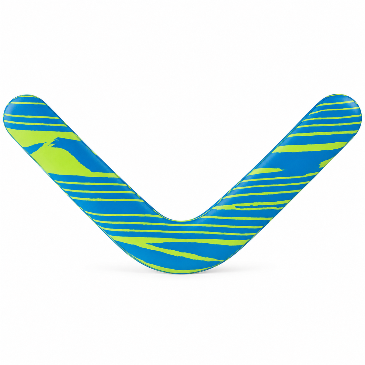 Boomzi Kids Soft Foam Returning Boomerang with Neon Stripe Artwork